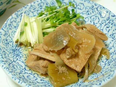 マグロと長ネギの煮物